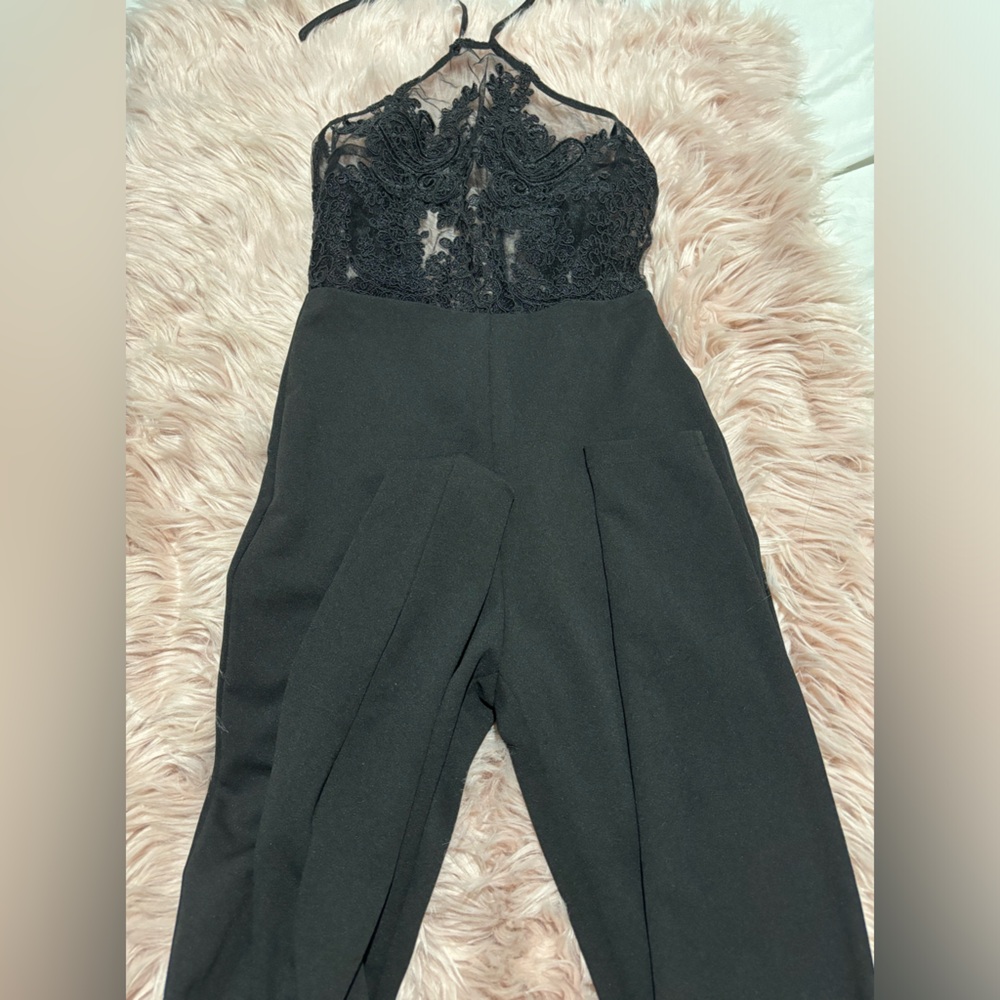Black lace jumpsuit